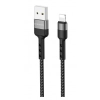  USB kabelis Borofone BX34 Lightning 1.0m black 